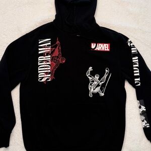 🖤 Marvel Spider-Man Graphic Hoodie – Black